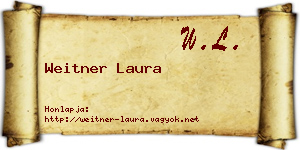 Weitner Laura névjegykártya